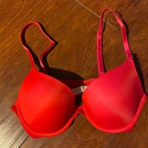 PINK red push-up bra